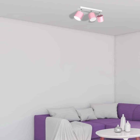 Lampa sufitowa DIXIE PINK 3xGX53