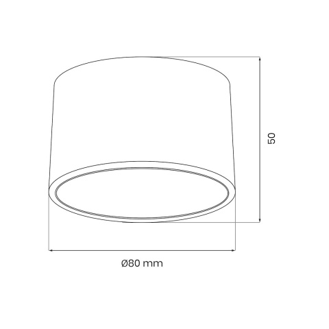 Lampa sufitowa Dixie 1xGX53 Kaszmir