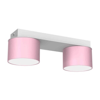 Lampa sufitowa Dixie 2xGX53 Różowy/Biały