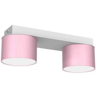 Lampa sufitowa Dixie 2xGX53 Różowy/Biały