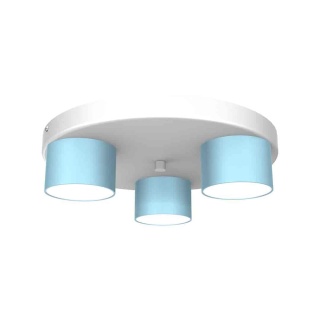 Lampa sufitowa Dixie 3xGX53 Niebieski / Biały