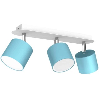 Lampa sufitowa Dixie 3xGX53 Niebieski/Biały