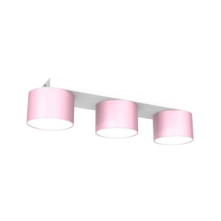 Lampa sufitowa Dixie 3xGX53 Różowy/Biały