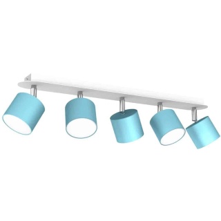 Lampa sufitowa Dixie 5xGX53 Niebieski/Biały