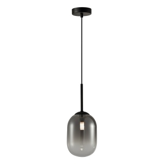 Lampa wisząca ALIAS - zwis 1xG9 czarna 12 cm Milagro