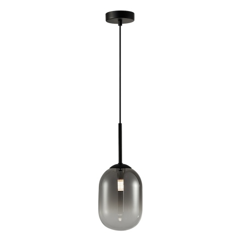 Lampa wisząca ALIAS - zwis 1xG9 czarna 12 cm Milagro