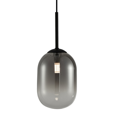 Lampa wisząca ALIAS - zwis 1xG9 czarna 12 cm Milagro