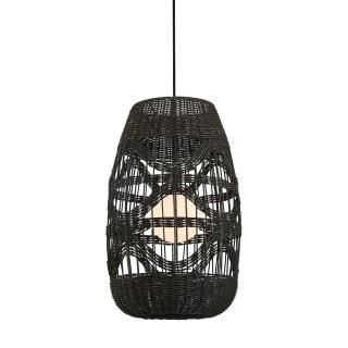 Lampa wisząca ARONA - zwis 1xG9 czarna 25 cm Milagro