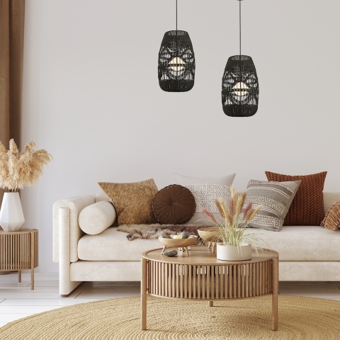 Lampa wisząca ARONA - zwis 1xG9 czarna 25 cm Milagro