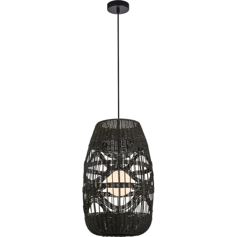 Lampa wisząca ARONA - zwis 1xG9 czarna 25 cm Milagro