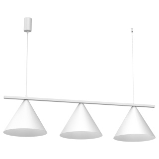Lampa wisząca CAPITAL 3XGX52 - zwis 3xGX53 biała 110 cm Milagro