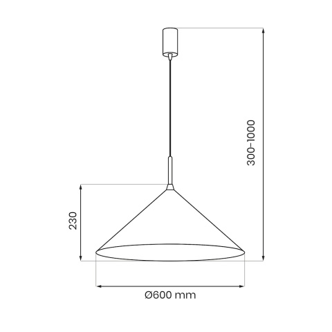 Lampa wisząca CAPITAL - zwis 1xGX53 biała 60 cm Milagro