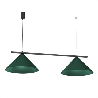 Lampa wisząca CAPITAL - zwis 2xGX53 zielona 110 cm Milagro