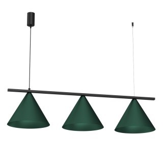 Lampa wisząca CAPITAL - zwis 3xGX53 zielona 110 cm Milagro