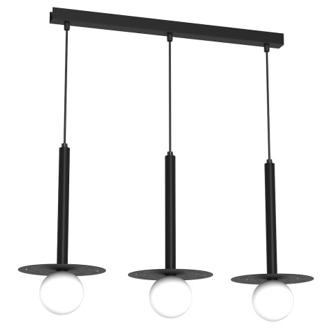 Lampa wisząca FUTURA - zwis 3xG9 czarna 70 cm Milagro
