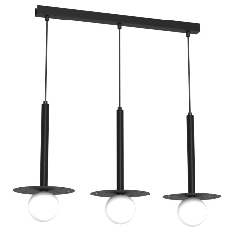 Lampa wisząca FUTURA - zwis 3xG9 czarna 70 cm Milagro