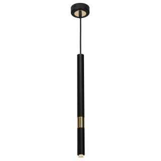 Lampa wisząca MONZA - zwis 1xG9 czarno-złota 10 cm Milagro