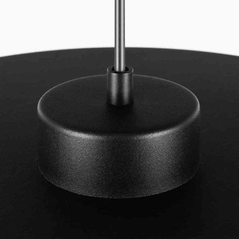 Lampa wisząca PIATTO Czarna 1xGX53 fi 450mm