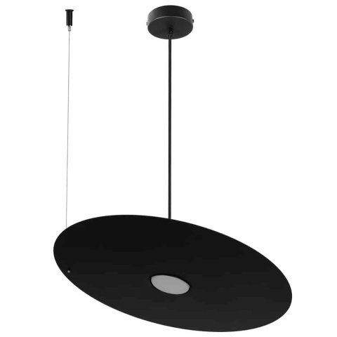 Lampa wisząca PIATTO Czarna 1xGX53 fi 450mm