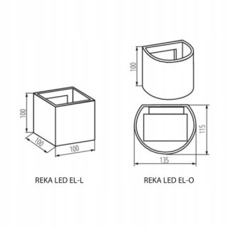 Kanlux oprawa REKA LED EL 7W-L-W 28992 4000K