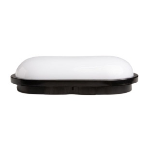 Plafon LED Torton 15W 4000K 1350lm IP65 OWAL CZARNY