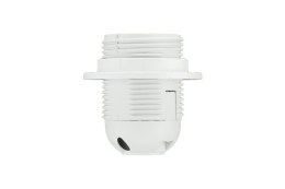 Oprawka żarówki E27 z kołnierzem biała