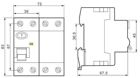 Wyłącznik różnicowoprądowy 40A 30mA AC 2P