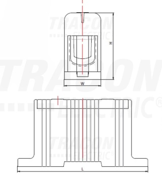 Złączka kompaktowa na szynę szara 1x 95mm2