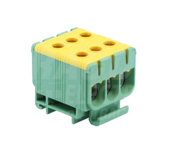 Złączka kompaktowa na szynę, zielono/żółta 3 x 50mm2