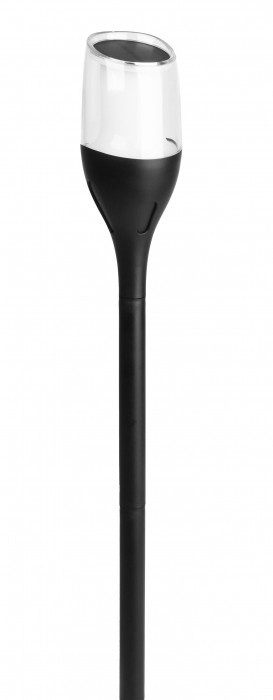 Solarny słupek ogrodowy LED PŁOMIEŃ SSO-1 1600K IP65 czarny 54–64 cm solarna