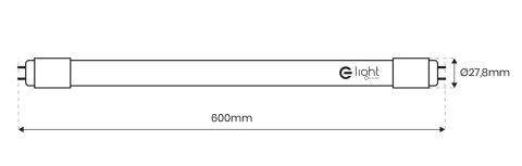 Świetlówka LED 9W 850lm 4000K 60cm