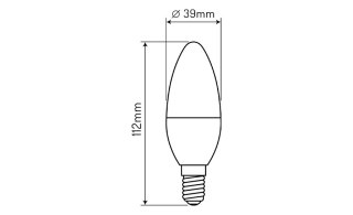 Żarówka LED line® E14 9W 4000k 992lm 170-250V C37