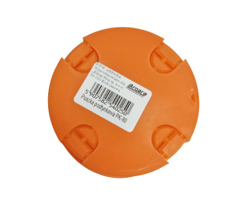Puszka podtynkowa PK80 80mm Pomarańczowa