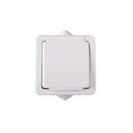 Gniazdo hermetyczne pojedyncze TEKNO Kanlux Białe
