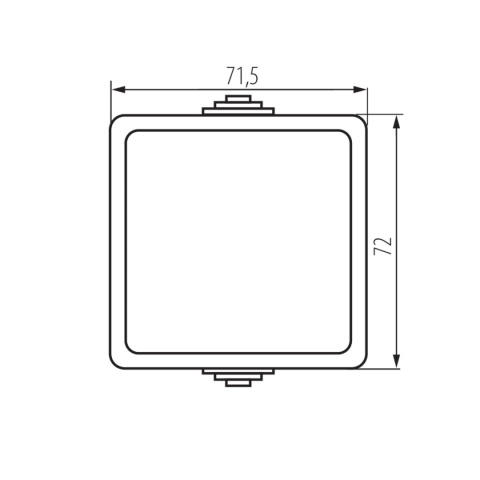 Łącznik pojedynczy TEKNO Biały hermetyczny