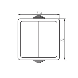 Łącznik świecznikowy TEKNO Czarny hermetyczny