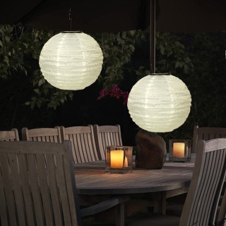 Lampa Solarna Ogrodowa LED FELISI Lampion Origami 30cm LUMILED
