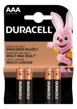 Baterie Alkaliczne Duracell Basic AAA LR3 Blister 4 szt.