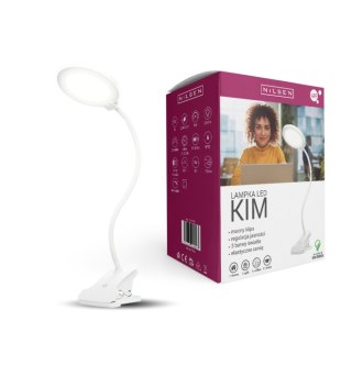 LAMPKA LED KIM z klipsem Biała