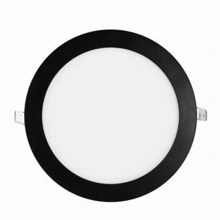 PANEL LED Czarny Podtynkowy Wpuszczany 12W Okrągły