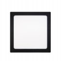 PANEL LED NATYNKOWY Plafon Sufitowy 12W Kwadrat CZARNY