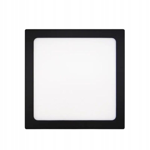 PANEL LED NATYNKOWY Plafon Sufitowy 12W Kwadrat CZARNY