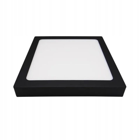 PANEL LED NATYNKOWY Plafon Sufitowy 12W Kwadrat CZARNY