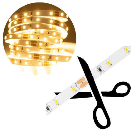 Taśma LED SMD 12V 4,8W/m 300lm/m 3000K Ciepła IP20 1m ECO LIGHT