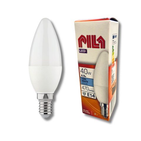 Żarówka LED E14 4,9W = 40W 470lm 4000K Neutralna Świeczka PILA