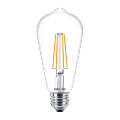 Żarówka LED E27 ST64 7W = 60W 806lm 2700K ciepła FILAMENT PHILIPS Gruszka Ozdobna