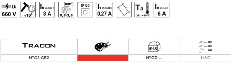 Styk do serii przycisków NYG(K), NC