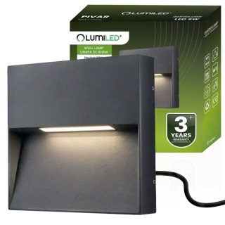 Lampa Ogrodowa Zewnętrzna Kinkiet Elewacyjny 5W LED IP54 400lm 4000K PIVAR