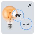 Żarówka Dekoracyjna Kula LED E27 G125 7W = 60W 806lm 2000K Ciepła Filament
