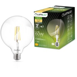 Żarówka Dekoracyjna Kula LED E27 G125 7W = 60W 806lm 3000K Ciepła Filament
